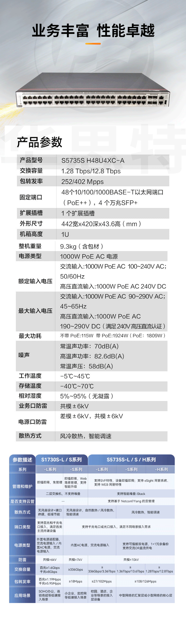 華為數通智選交換機 S5735S-H48U4XC-A